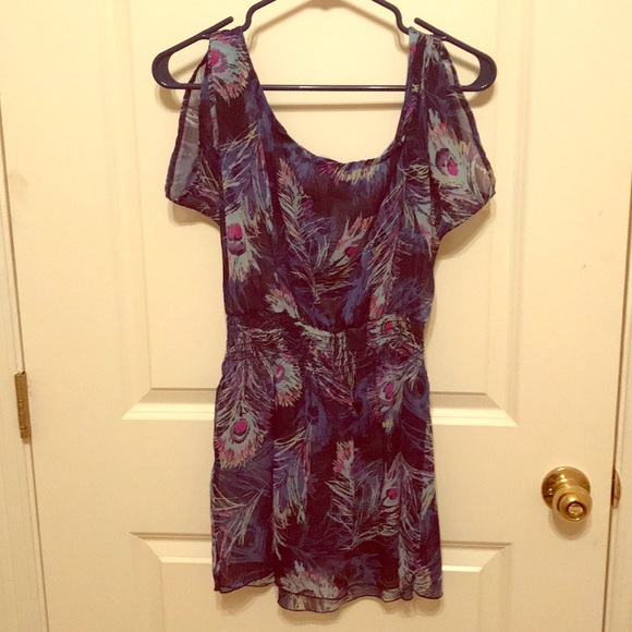 Peacock feather print top - Picture 3 of 8